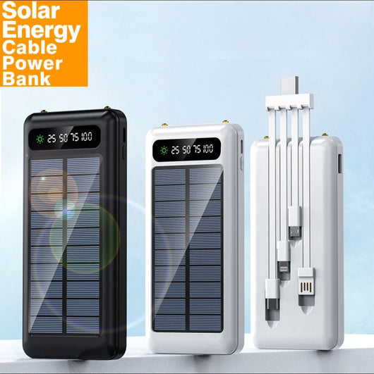 Caricabatteria Power Bank Solare 20000mAh Batteria Esterna portatile WXJ-003