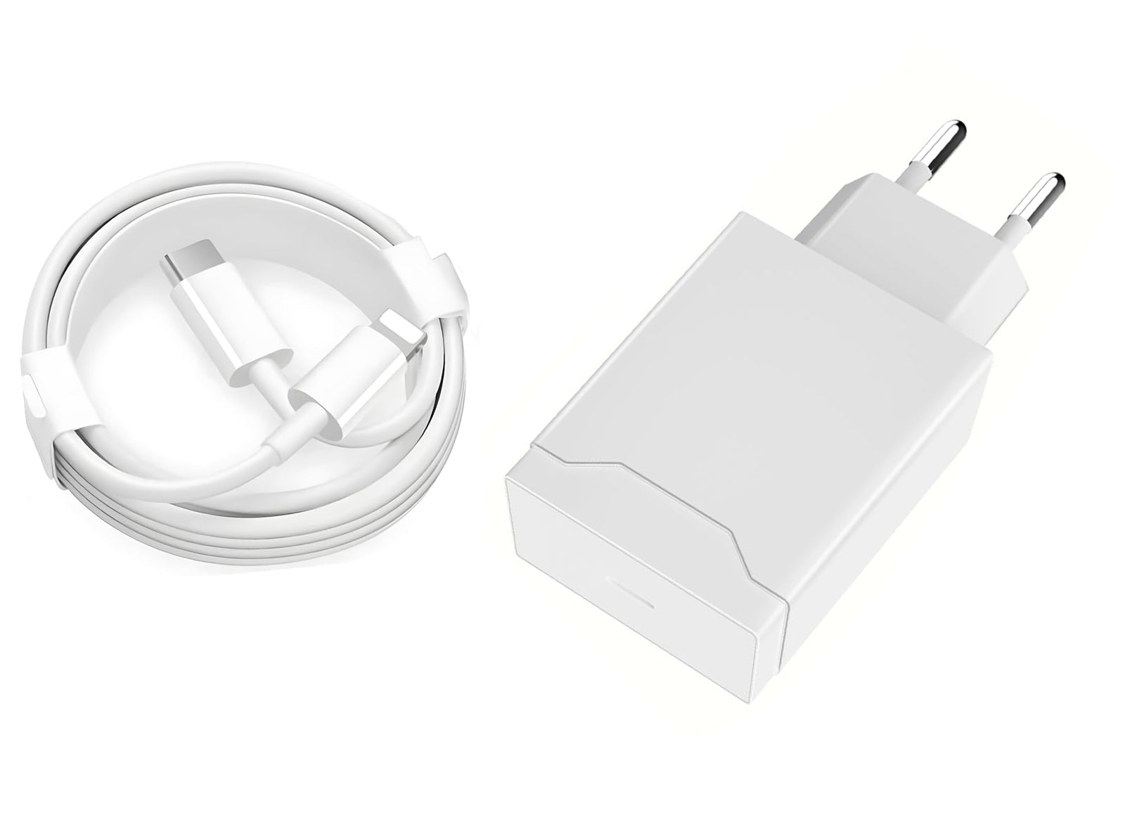 Caricabatteria USB Type-C PD 20W Completo di Cavo Lightning da 2 Metri per Phone 13 12 11 Xs Xr X 8 SE