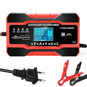 Caricabatteria intelligente 12V 24V ripara batterie auto moto camion DW2023