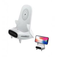 Caricabatterie wireless portatile mini sedia per tutti i telefoni con supporto altoparlante M111