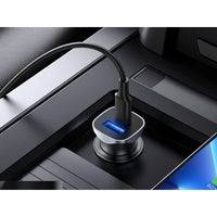 Caricatore Da Auto 2 Porte USB C PD USB-A 2,4A Ricarica Rapido Massimo 32W Quadrata 29X29mm