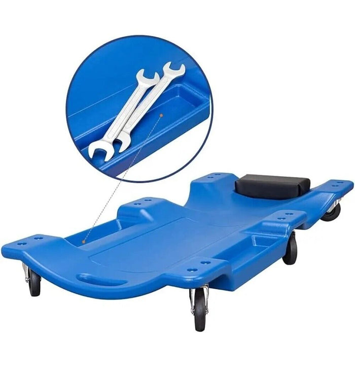 Carrello Sotto Auto Meccanico officina 100cm Lettino Sottomacchina Poggia Testa 02104