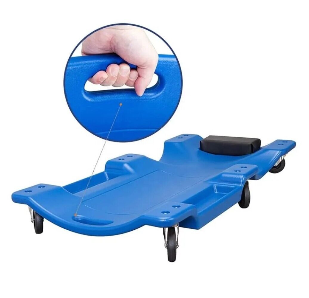 Carrello Sotto Auto Meccanico officina 100cm Lettino Sottomacchina Poggia Testa 02104