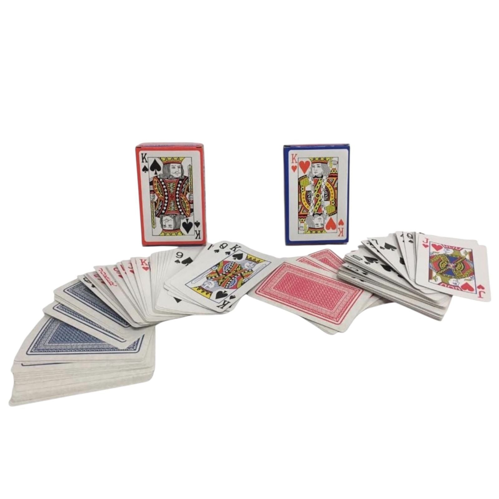 Carte Francesi  2 Mazzi da 54 Carte Plastificate e Resistenti Ideali per Poker, Burraco