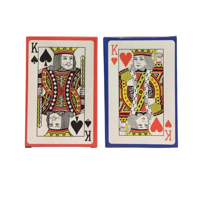 Carte Francesi  2 Mazzi da 54 Carte Plastificate e Resistenti Ideali per Poker, Burraco