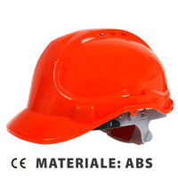 Casco Antinfortunistica da Costruzione con Cinturino a 6 Punti Casco di Sicurezza Colore Rosso