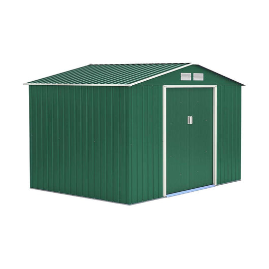 Casetta giardino in lamiera verde, box esterno, ricovero attrezzi 213x191 h.195cm Fredi