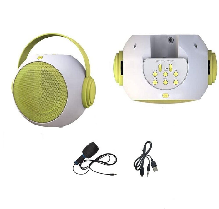 Cassa bluetooth altoparlante karaoke con microfono AUX USB MicroSD Q-YX500