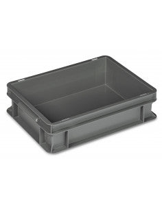 Cassa serie Europa 40x30 - H 10 cm - colore grigio - per uso industriale