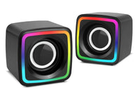 Casse audio 2.0 aux USB altoparlanti luce RGB per PC notebook 3W x 2 AB-D385