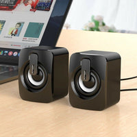 Casse audio 2.0 aux USB altoparlanti luce RGB per PC notebook 6W x 2 AB-D390