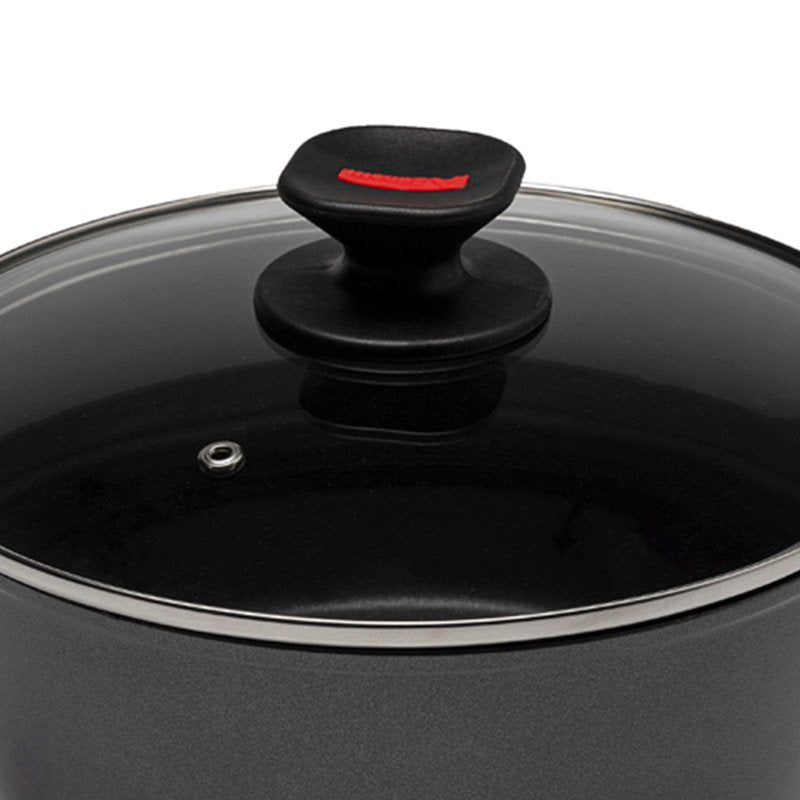 Casseruola Induzione Fonda Antiaderente Con Coperchio Diametro 24cm Spessore 4mm