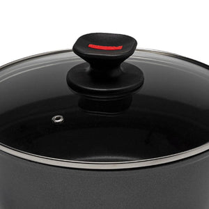 Casseruola Induzione Fonda Antiaderente Con Coperchio Diametro 24cm Spessore 4mm