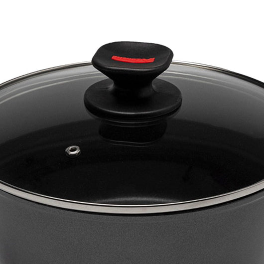 Casseruola Induzione Fonda Antiaderente Con Coperchio Diametro 24cm Spessore 4mm