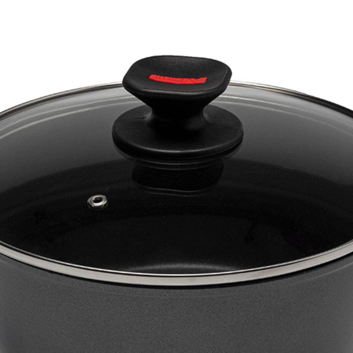 Casseruola Induzione Fonda Antiaderente Con Coperchio Diametro 24cm Spessore 4mm