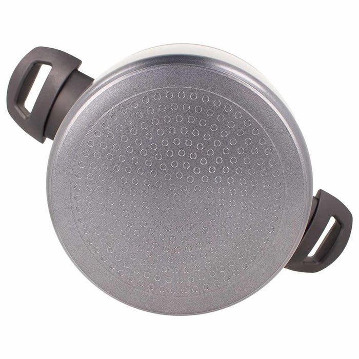 Casseruola Induzione Fonda Antiaderente Con Coperchio Diametro 24cm Spessore 4mm