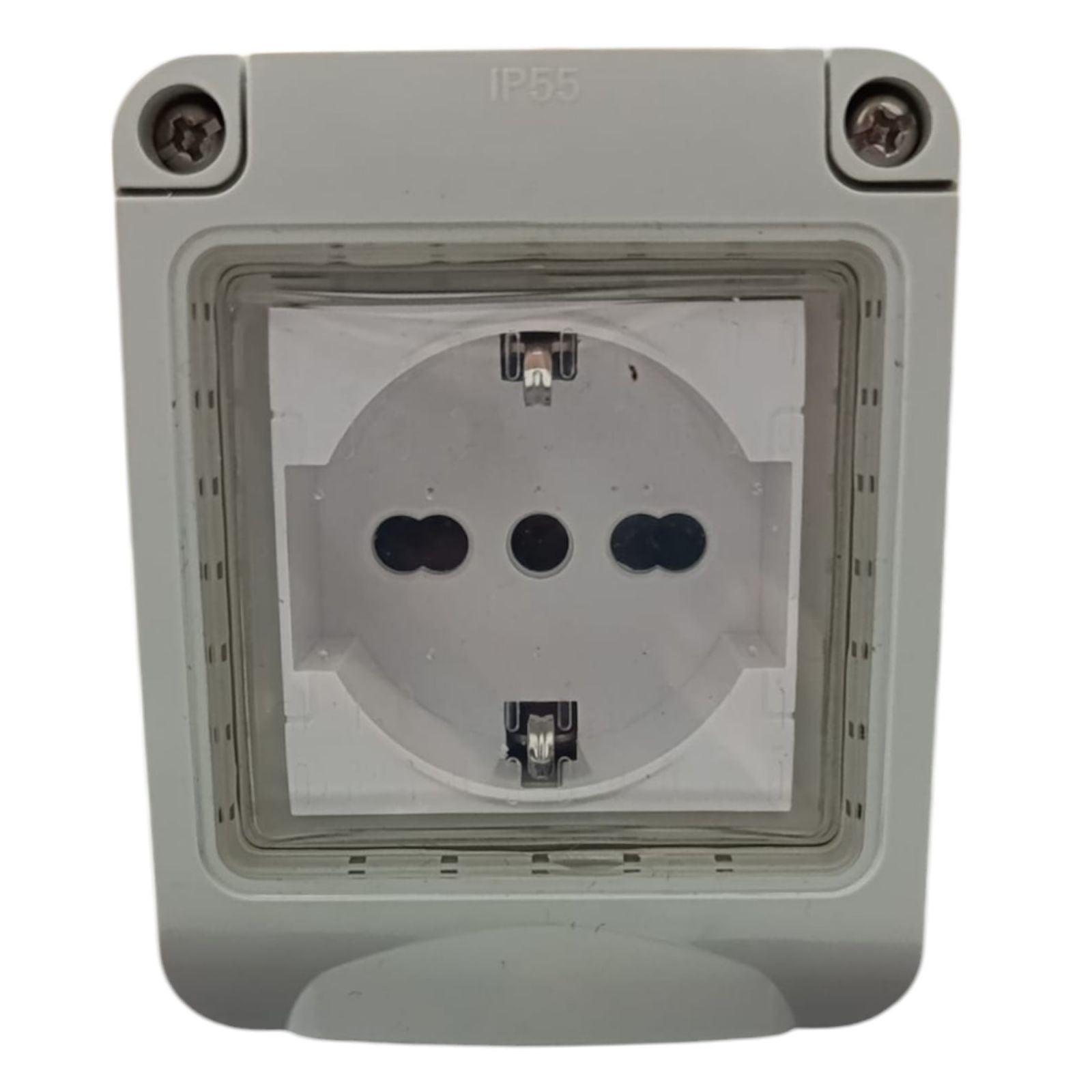 Cassetta Placca Stagno Da Esterno 1 Posto Con Presa Shuko Gia Pronta Uso IP55