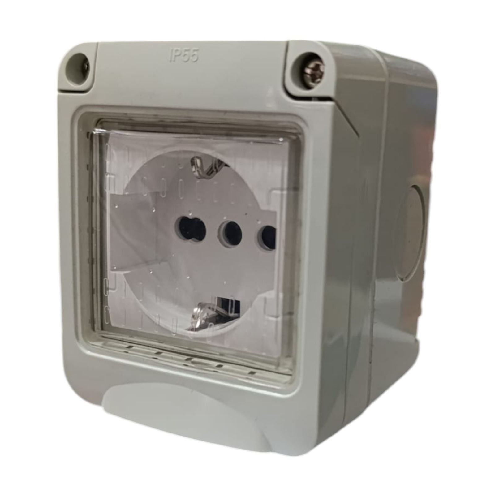 Cassetta Placca Stagno Da Esterno 1 Posto Con Presa Shuko Gia Pronta Uso IP55