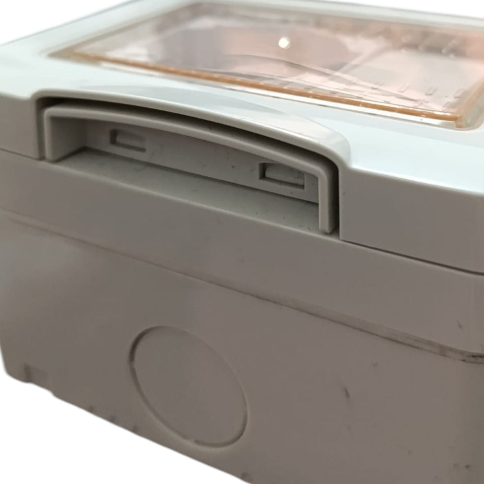 Cassetta Placca Stagno Da Esterno 2 Posti Con Presa Shuko e Interruttore IP55