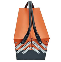 Cassetta attrezzi completa di 85 utensili a 5 scomparti chiavi cricchetti pinze