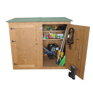 ARMADIO CASETTA IN LEGNO PORTA ATTREZZI DA GIARDINO MODELLO BONIFATO L.172 x P.72 x H.185 100% MADE IN ITALY SPEDIZIONE SU PEDANA