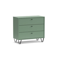 Cassettiera Aldo3 con 3 cassetti colore verde