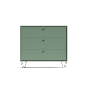 Cassettiera Aldo3 con 3 cassetti colore verde