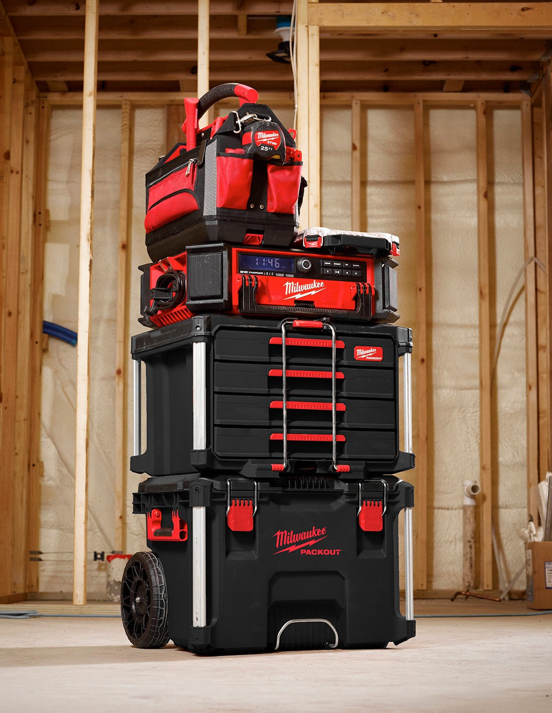 Cassettiere portautensili PACKOUT 4 cassetti