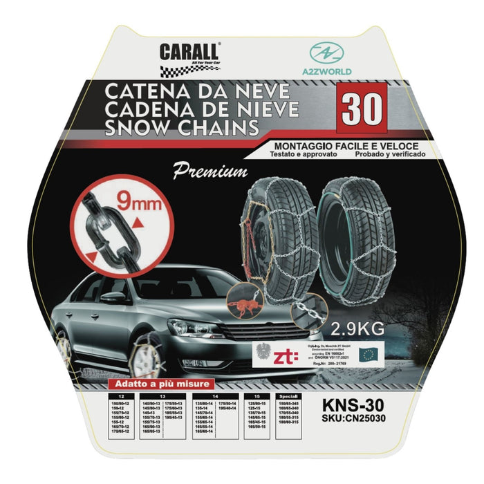 Catena Da Neve 9mm KNS30 Gruppo 30 Omologato ONORM V5117