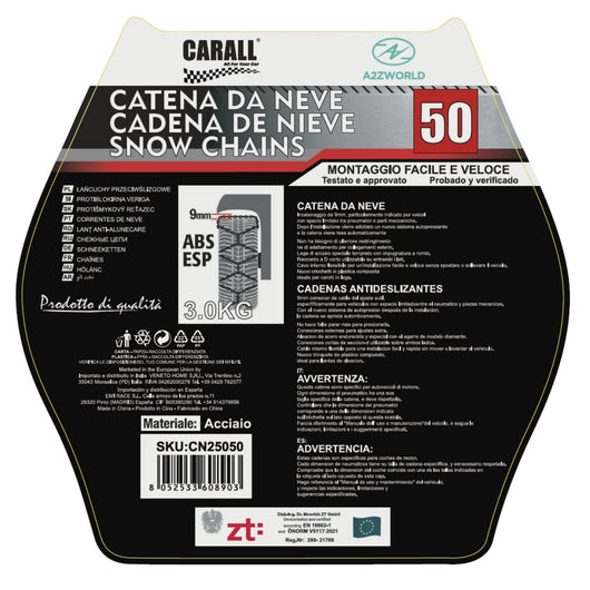 Catena Da Neve 9mm KNS50 Gruppo 50 Omologato ONORM V5117