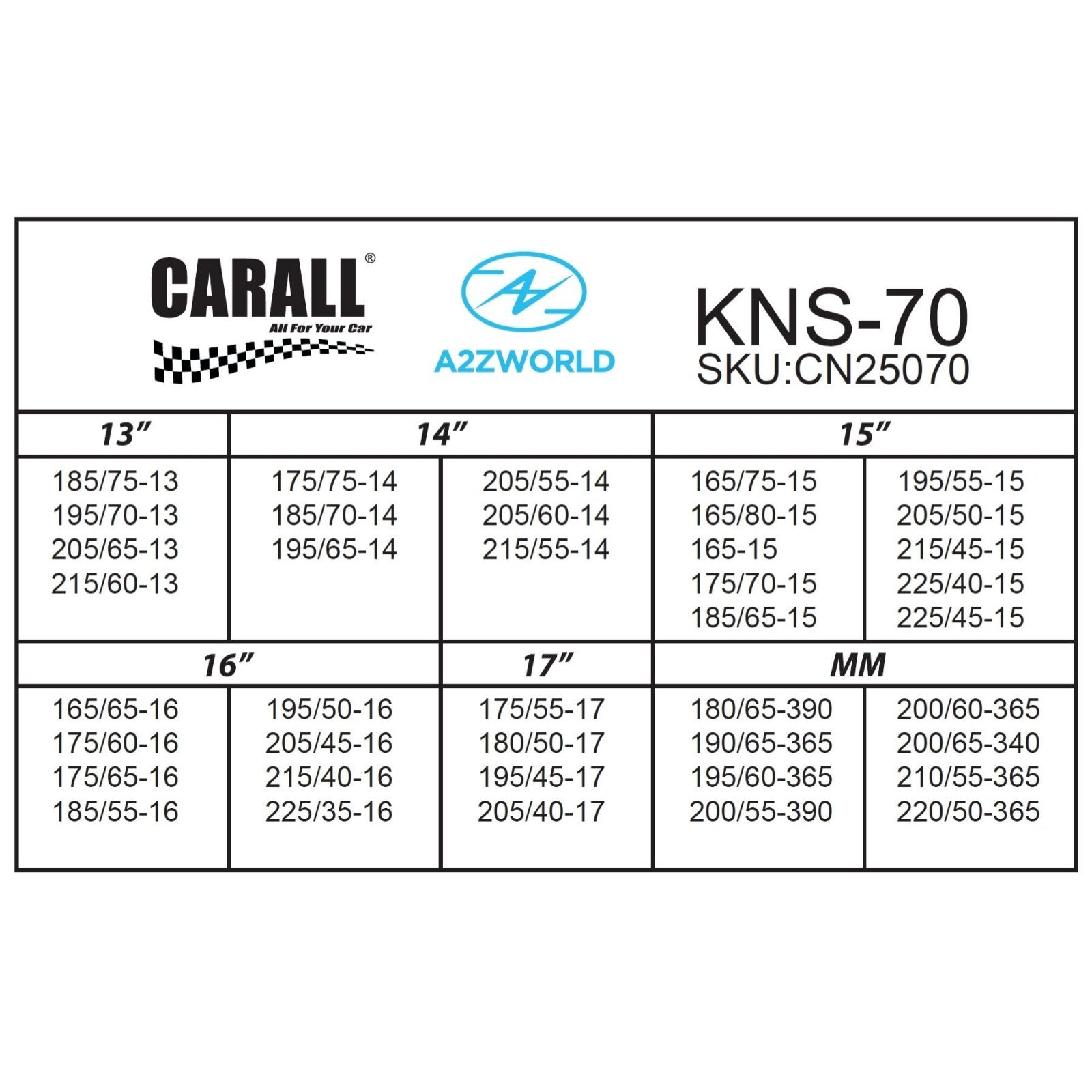 Catena Da Neve 9mm KNS70 Gruppo 70 Omologato ONORM V5117