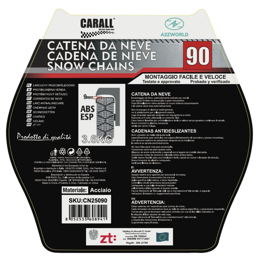 Catena Da Neve 9mm KNS90 Gruppo 90 Omologato ONORM V5117