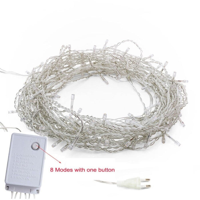 Catena luminosa 200 LED luci natalizie per albero natale multicolore TX-9658