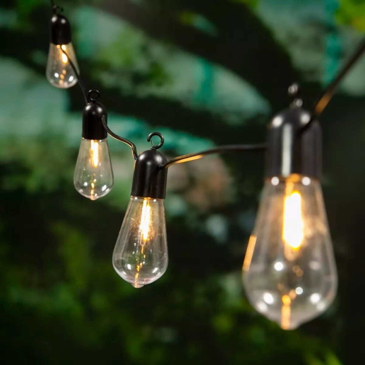 Catena luminosa da esterno solare 10 lampadine 4.5M luce calda 2200K Art. 45169