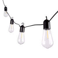 Catena luminosa da esterno solare 10 lampadine 4.5M luce calda 2200K Art. 45169