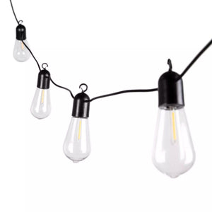 Catena luminosa da esterno solare 10 lampadine 4.5M luce calda 2200K Art. 45169