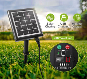 Catena luminosa solare da esterno giardino 10M - 10 lampadine luce RGB MZ-LXY