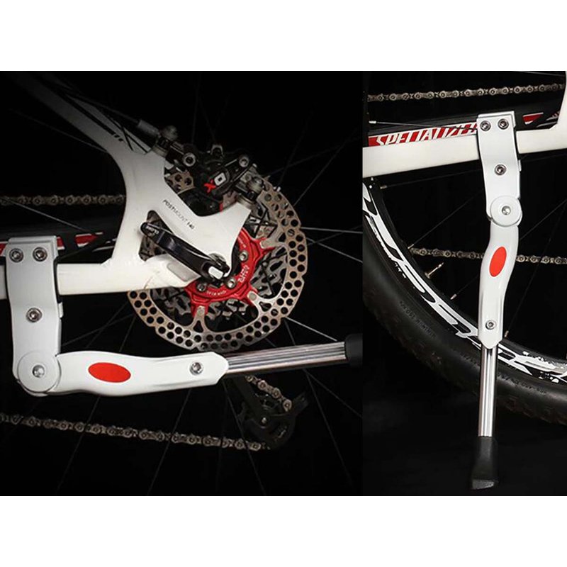 Cavalletto Bici Regolabile Colore Bianco Supporto Bicicletta Universale Da 22 a 28 Pollici Per Mountain Bike Bici da Strada