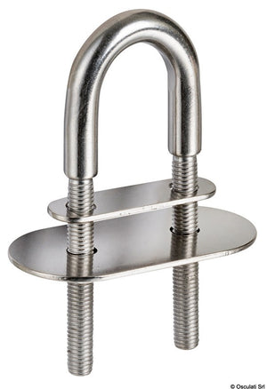 Cavallotto inox 135 mm piastrina 70x20 mm