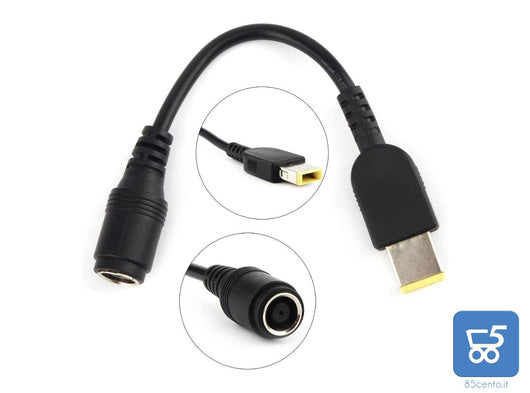 Cavo Adattatore Femmina 7,9 mm maschio 10,5 mm per lenovo ThinkPad Docking Station  eCaricatore AC