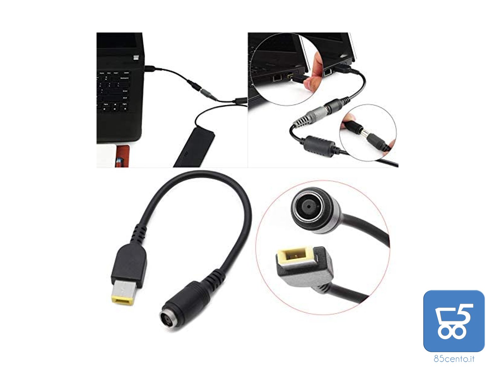 Cavo Adattatore Femmina 7,9 mm maschio 10,5 mm per lenovo ThinkPad Docking Station  eCaricatore AC