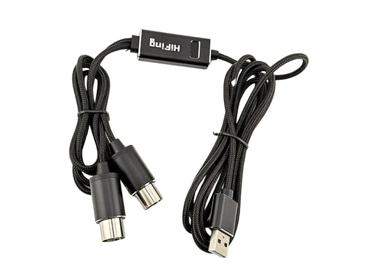 Cavo Adattatore MIDI USB-A con Indicatore Luminoso Interfaccia MIDI a 5 Pin Convertitore Ingresso-Uscita MIDI PC Mac Laptop 16 Canali
