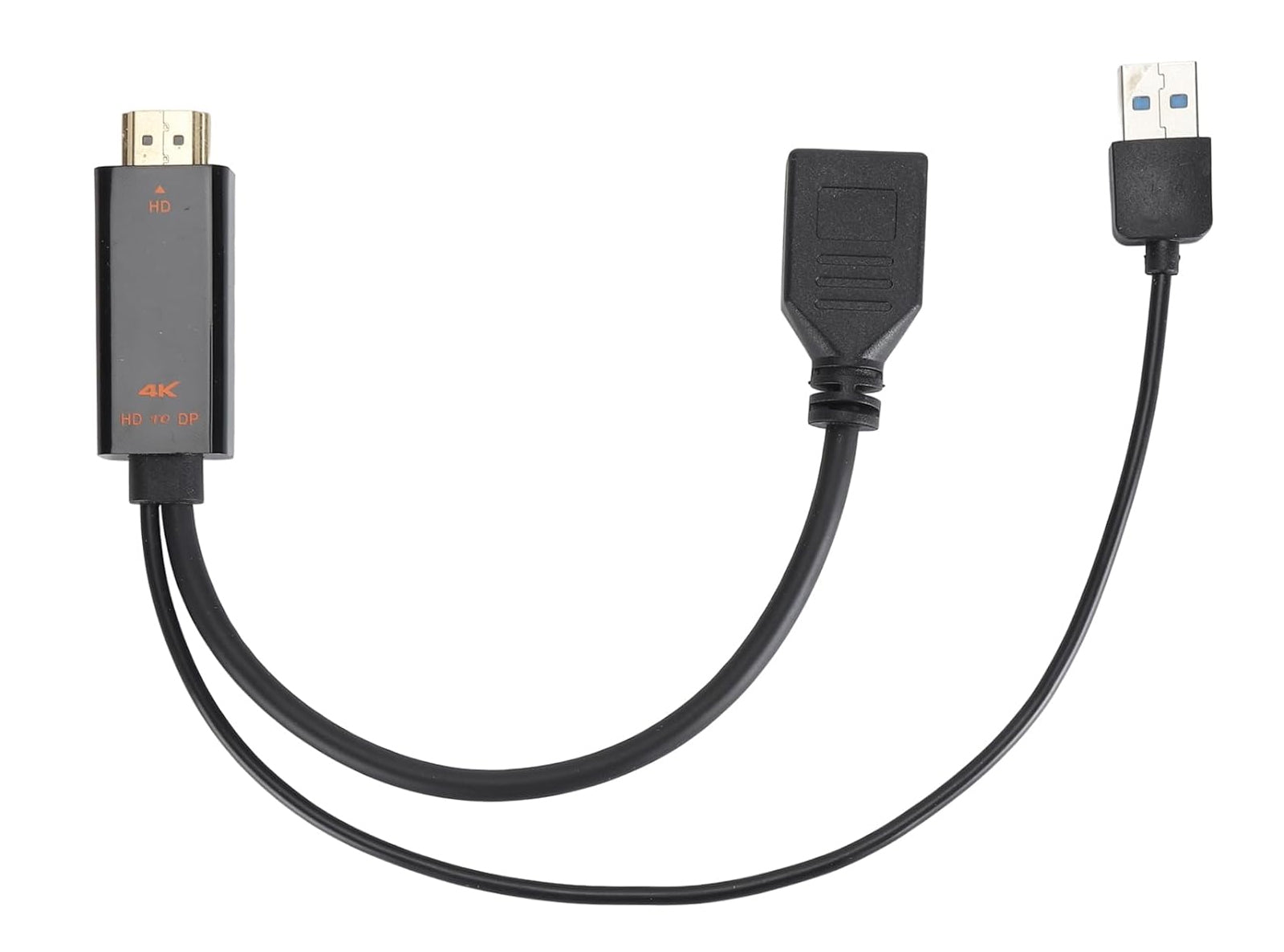 Cavo Adattatore da HDMI 4K 60Hz a Cavo Adattatore DisplayPort con Cavo Adattatore Video di Alimentazione USB per Computer da 25cm Interfaccia Multimediale