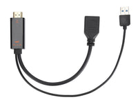 Cavo Adattatore da HDMI 4K 60Hz a Cavo Adattatore DisplayPort con Cavo Adattatore Video di Alimentazione USB per Computer da 25cm Interfaccia Multimediale
