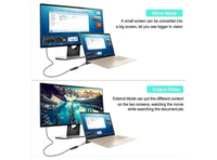 Cavo Adattatore da HDMI 4K 60Hz a Cavo Adattatore DisplayPort con Cavo Adattatore Video di Alimentazione USB per Computer da 25cm Interfaccia Multimediale