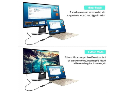 Cavo Adattatore da HDMI 4K 60Hz a Cavo Adattatore DisplayPort con Cavo Adattatore Video di Alimentazione USB per Computer da 25cm Interfaccia Multimediale