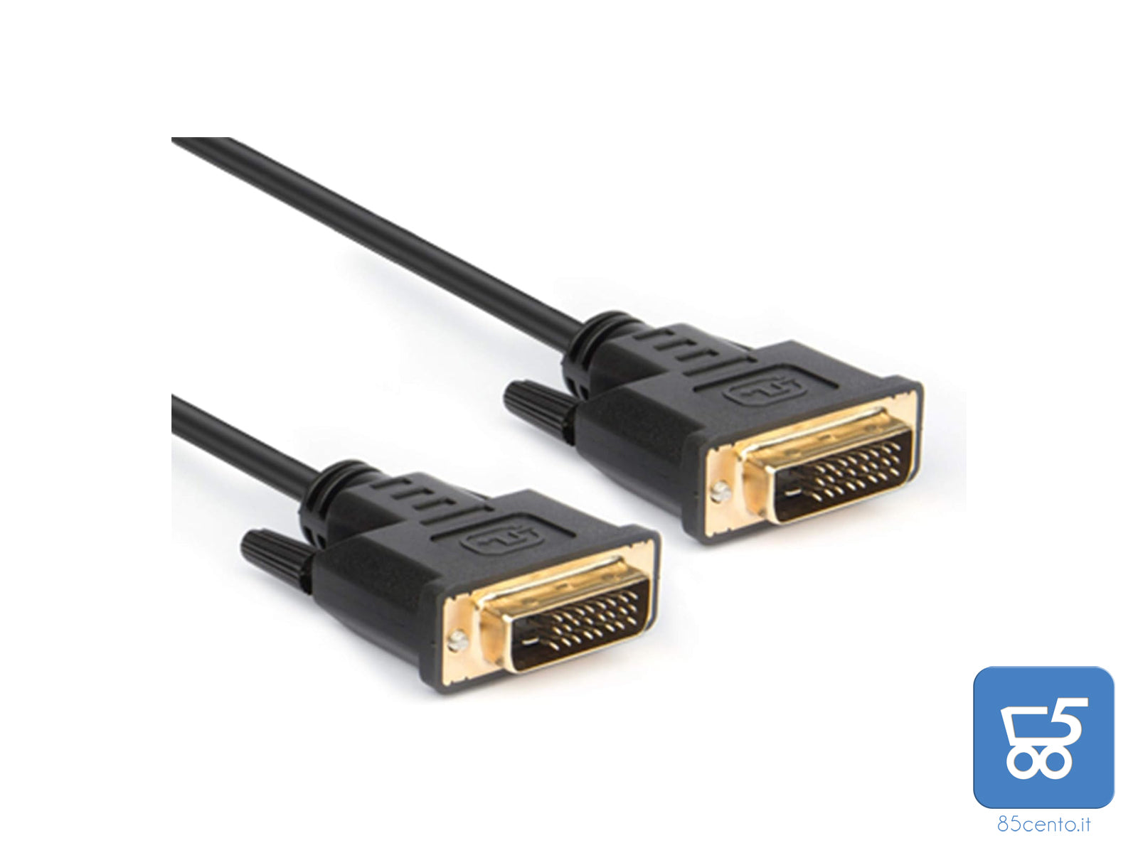 Cavo DVI-D HAMLET Dual Link 24+1 Pin Maschio-Maschio Lunghezza 180 cm per Monitor