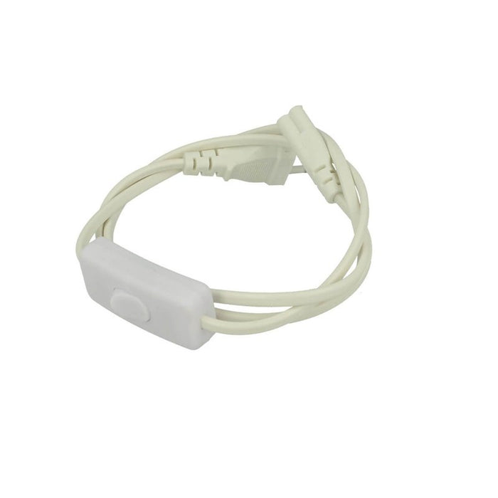 Cavo Di Alimentazione Con Interruttore Presa Standard Euro Spina Maschio Per Plafoniera Tubo Led T5 All In One Con Filo Lunga 1 Metro