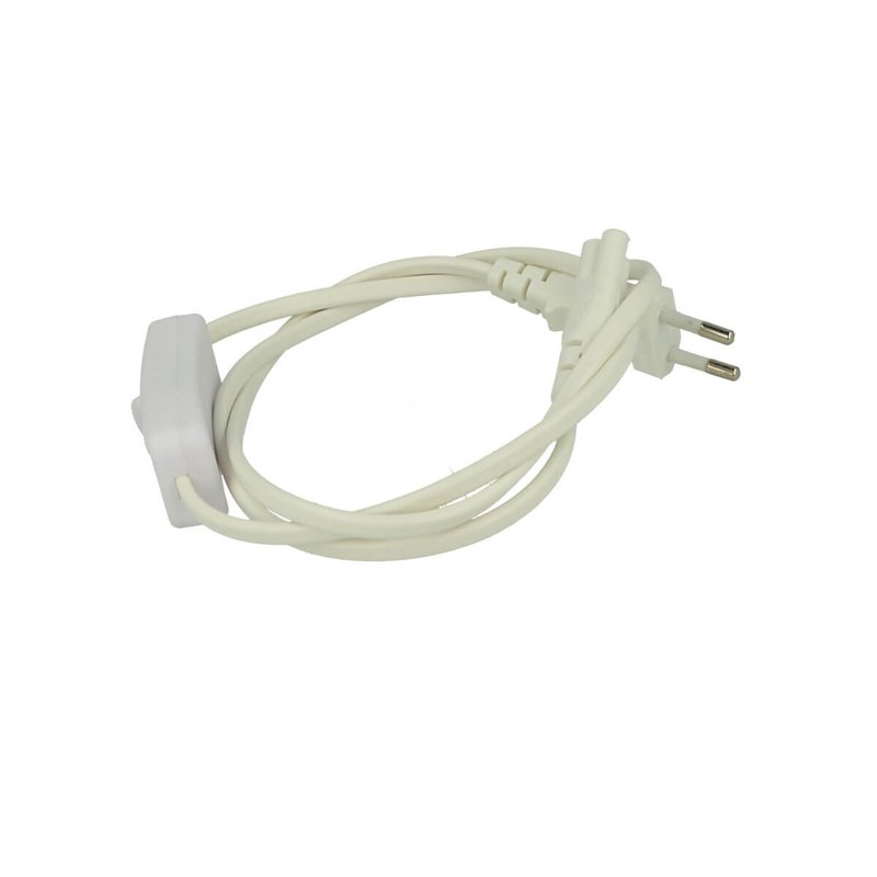 Cavo Di Alimentazione Con Interruttore Presa Standard Euro Spina Maschio Per Plafoniera Tubo Led T5 All In One Con Filo Lunga 1 Metro