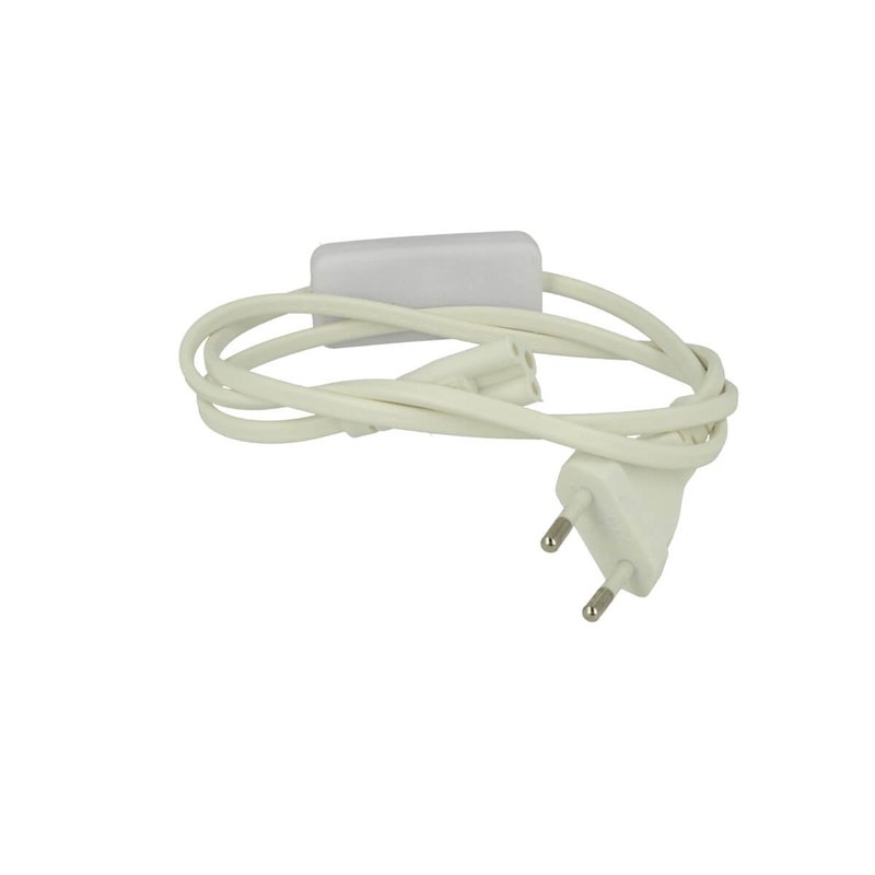 Cavo Di Alimentazione Con Interruttore Presa Standard Euro Spina Maschio Per Plafoniera Tubo Led T5 All In One Con Filo Lunga 1 Metro